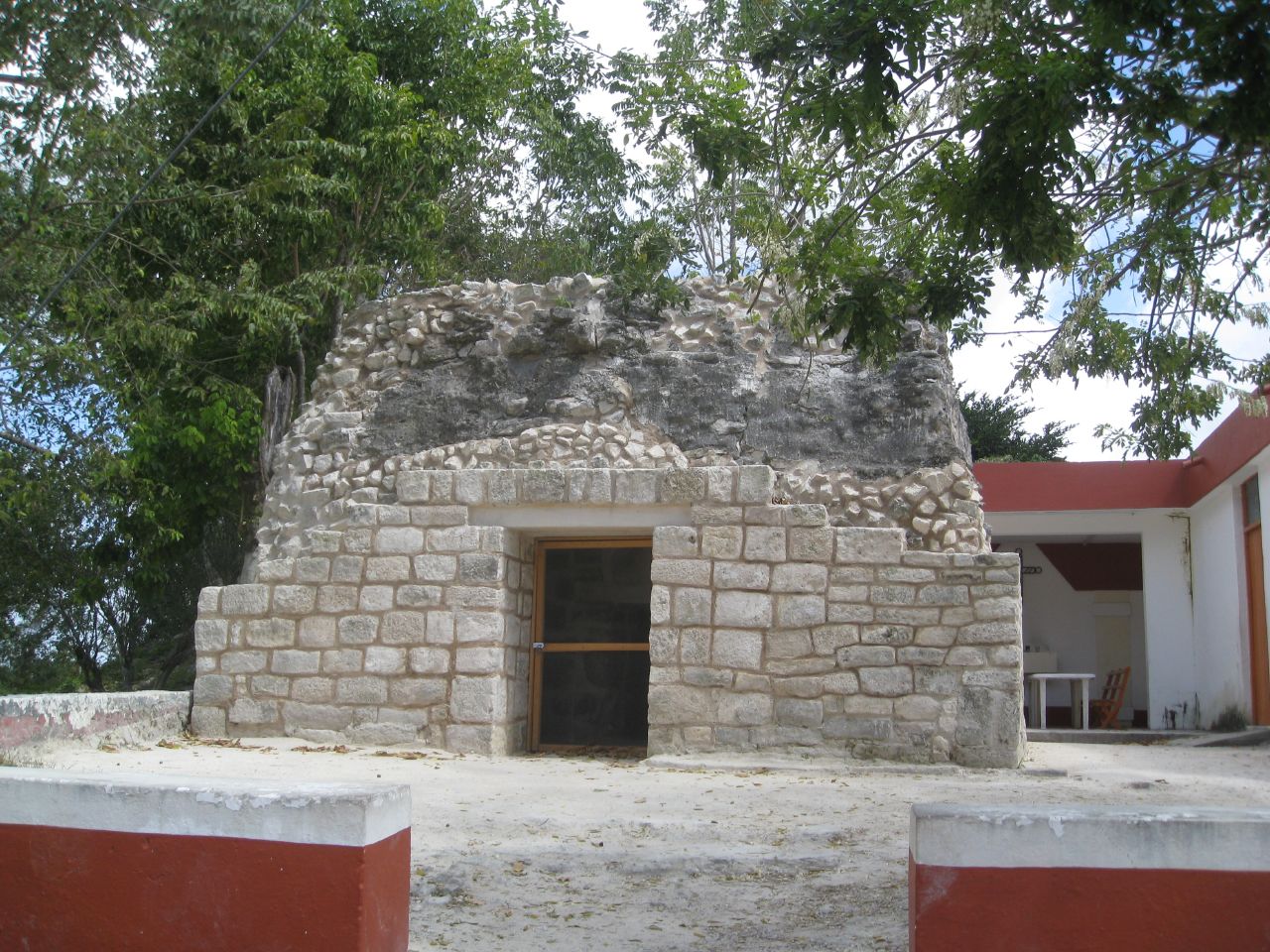 Mayan ruins at El Cedral in Cozumel