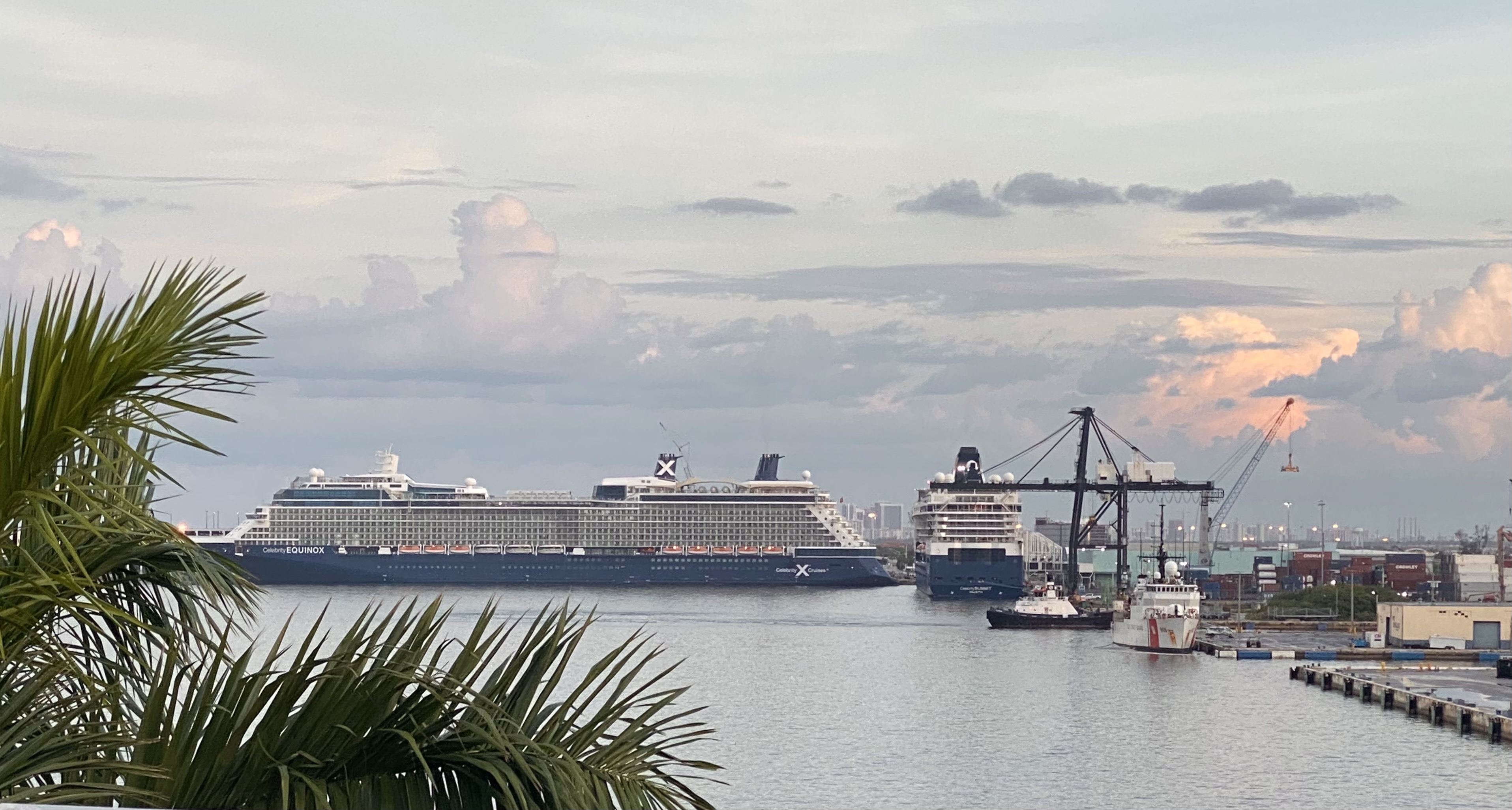 Cruise ship at Port Everglades in Fort Lauderdale